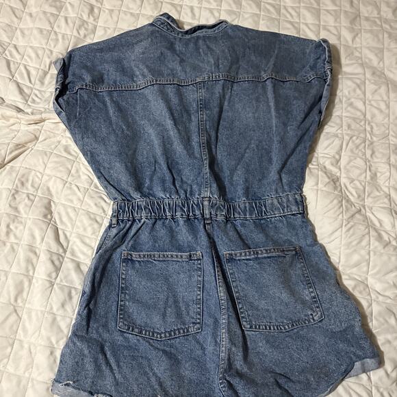 Cotton On Denim Jump Suit Size 6 - Picture 3 of 3